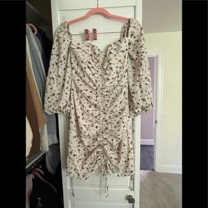 Floral Sweetheart Neck Corset Dress